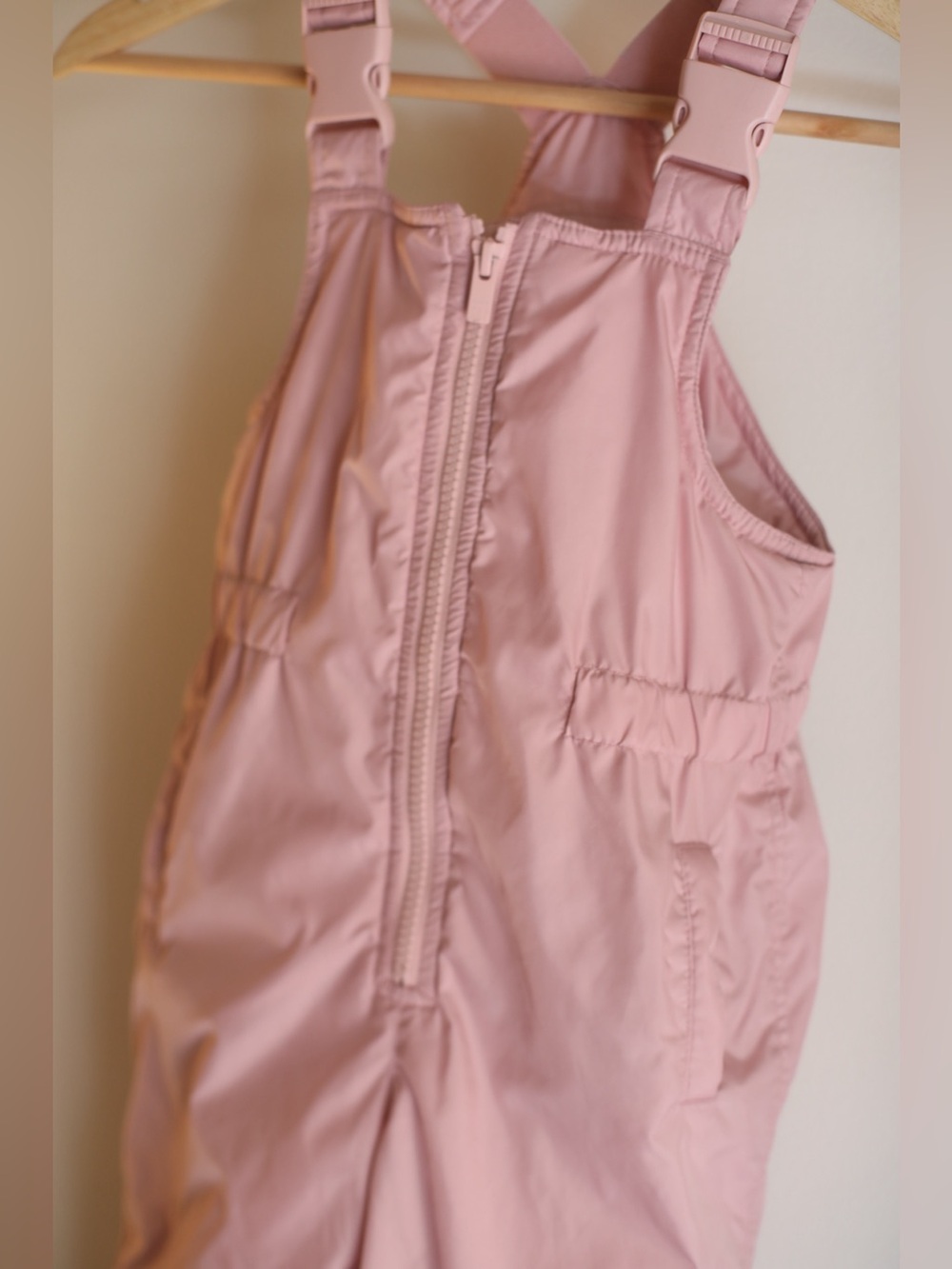 Baby Gap Kids Toddler Girls Pink Snow Suit Pants Bib Overalls Winter 4T 4 Years - Picture 6 of 10